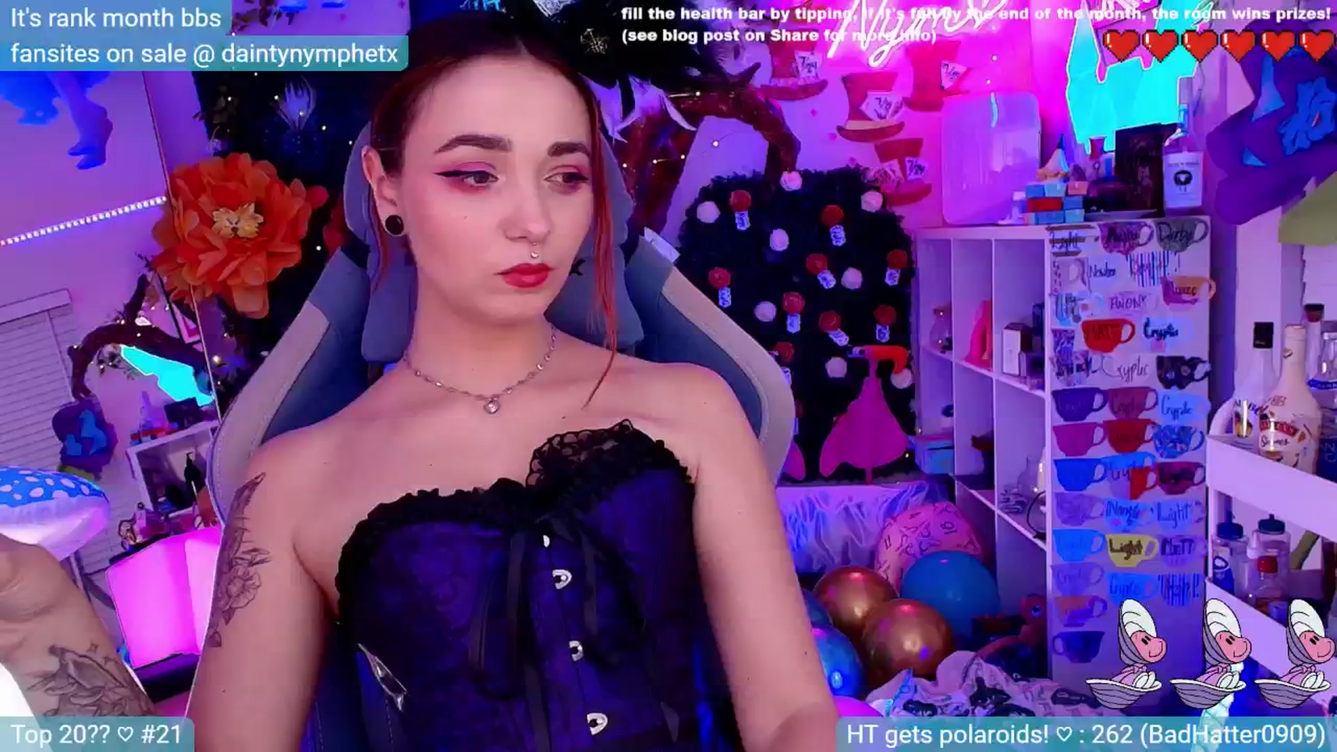 Gallery image thumbnail from themadhatter's myfreecams stream on, 07/29/2024, 04:27 image 2 of 20