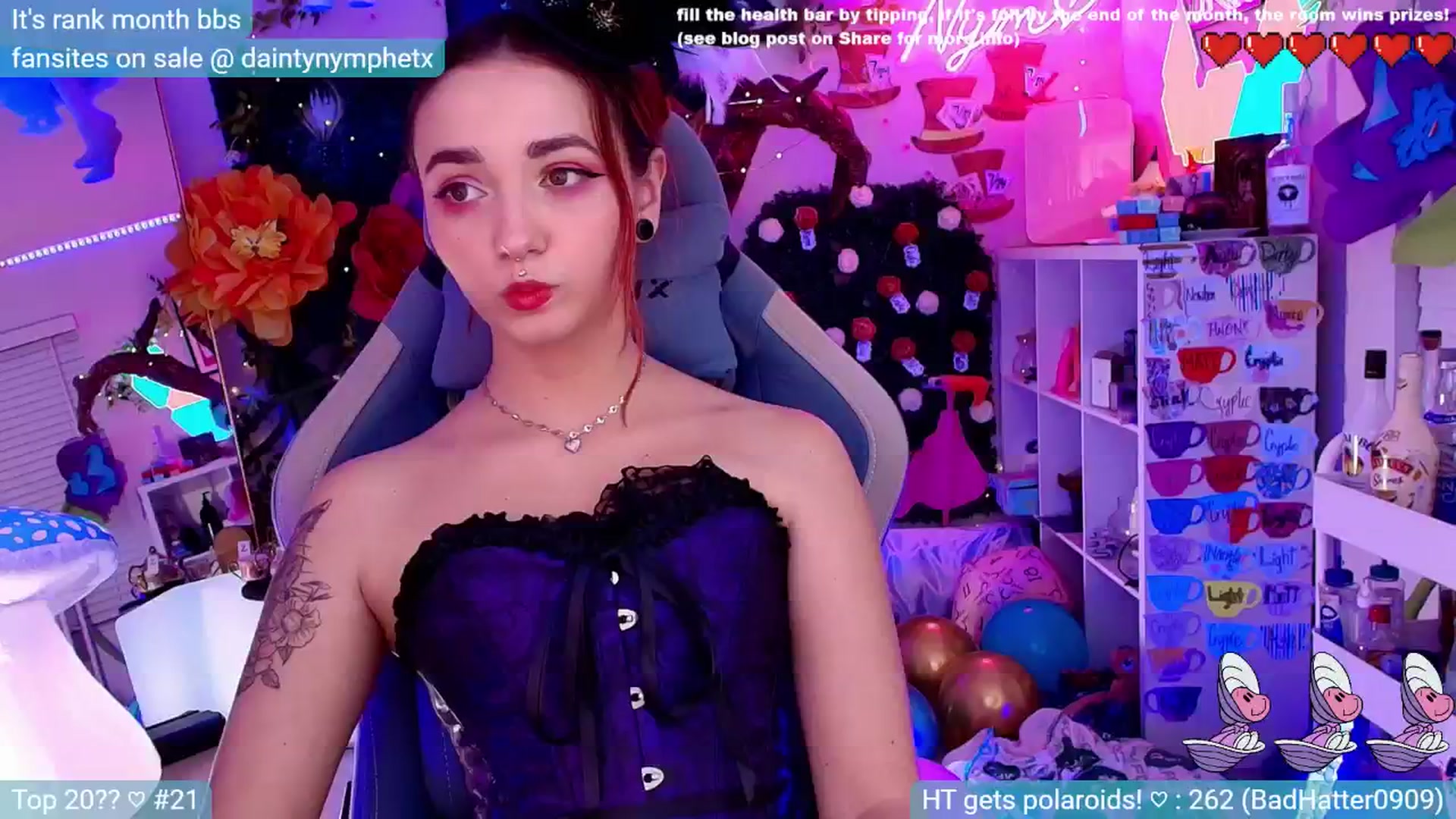 Gallery image thumbnail from themadhatter's myfreecams stream on, 07/29/2024, 04:27 image 1 of 20