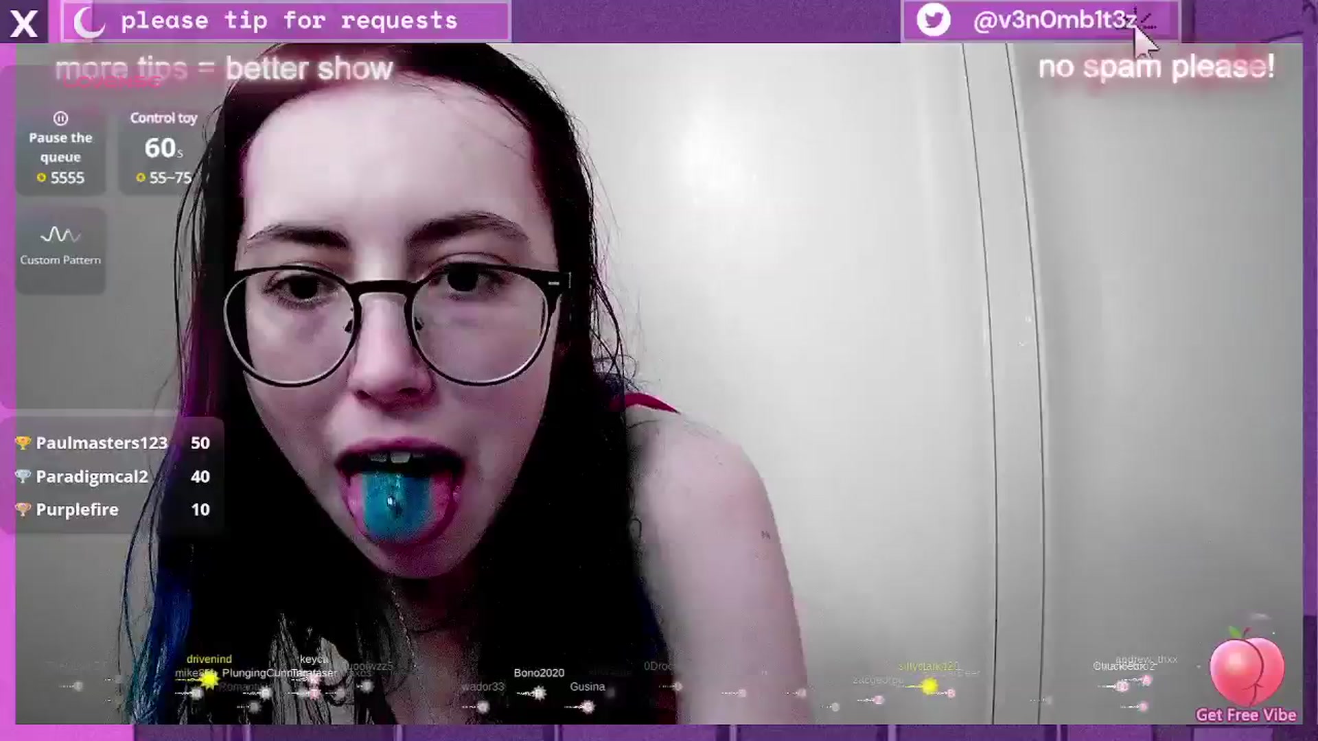 Gallery image thumbnail from v3n0mb1t3z's myfreecams stream on, 12/26/2024, 10:12 image 13 of 20