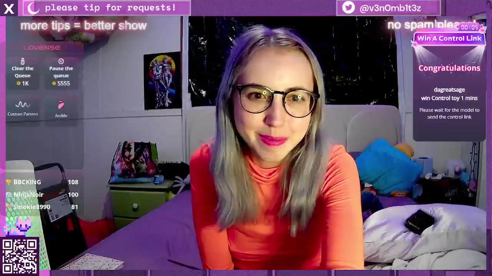 Gallery image thumbnail from v3n0mb1t3z's myfreecams stream on, 01/19/2025, 10:48 image 20 of 20