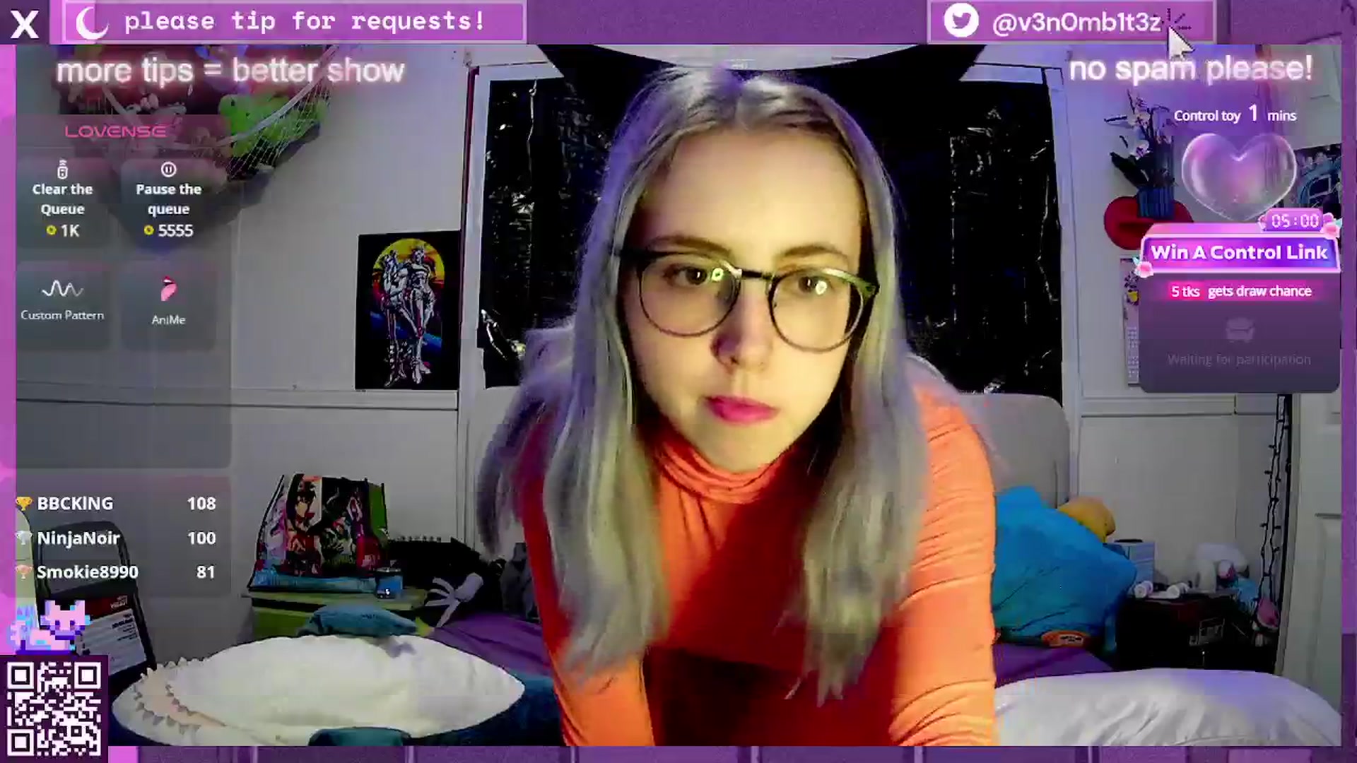 Gallery image thumbnail from v3n0mb1t3z's myfreecams stream on, 01/19/2025, 10:48 image 12 of 20