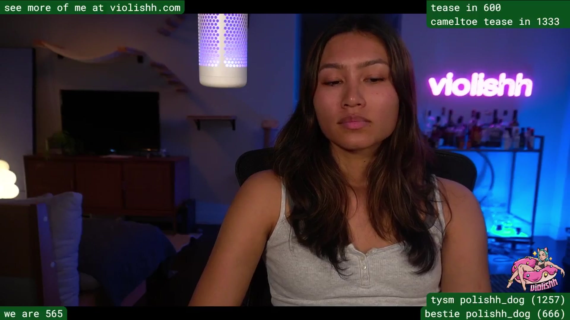 Gallery image thumbnail from violishh's myfreecams stream on, 03/25/2026, 05:30 image 9 of 20