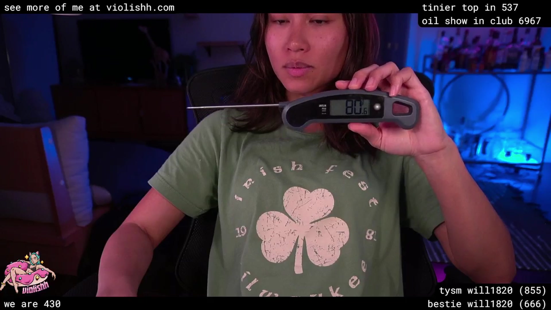 Gallery image thumbnail from violishh's myfreecams stream on, 04/16/2026, 01:21 image 18 of 20