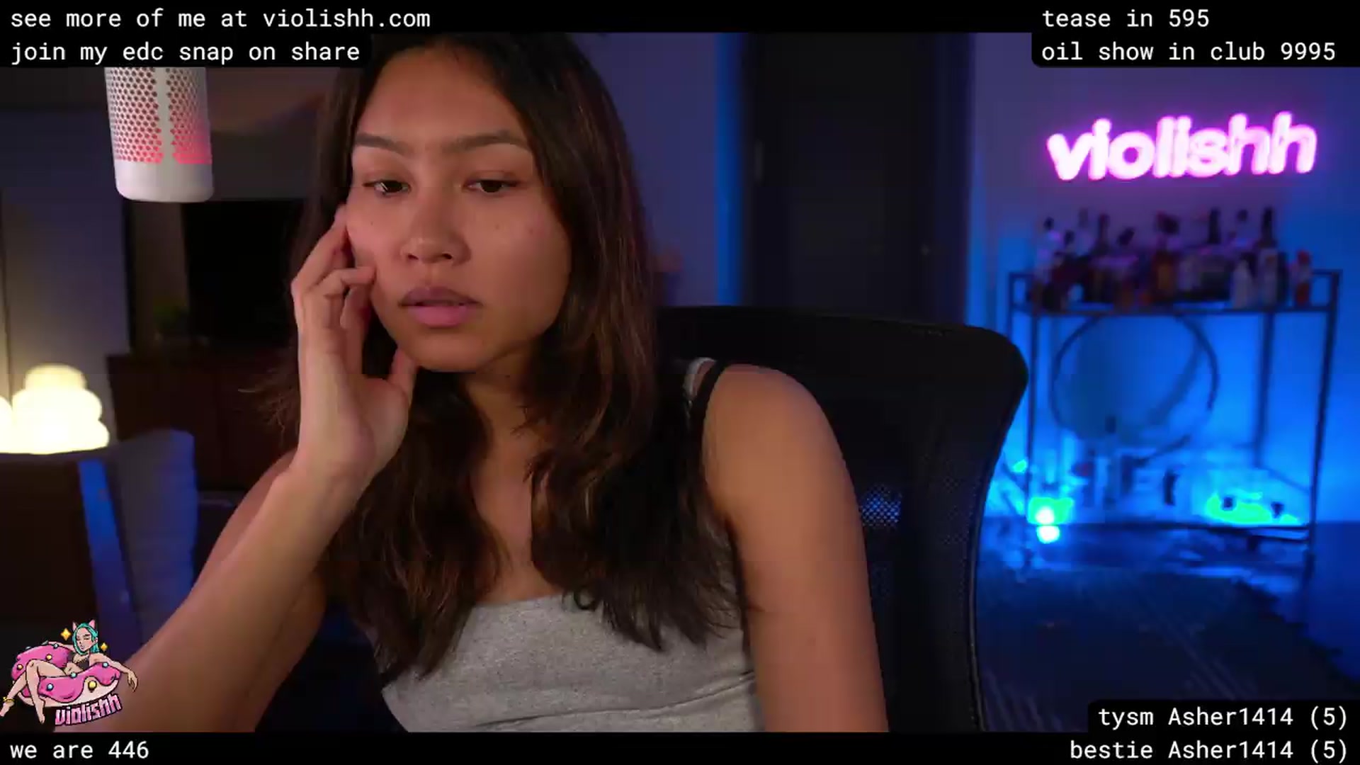 Gallery image thumbnail from violishh's myfreecams stream on, 04/17/2026, 05:08 image 1 of 20