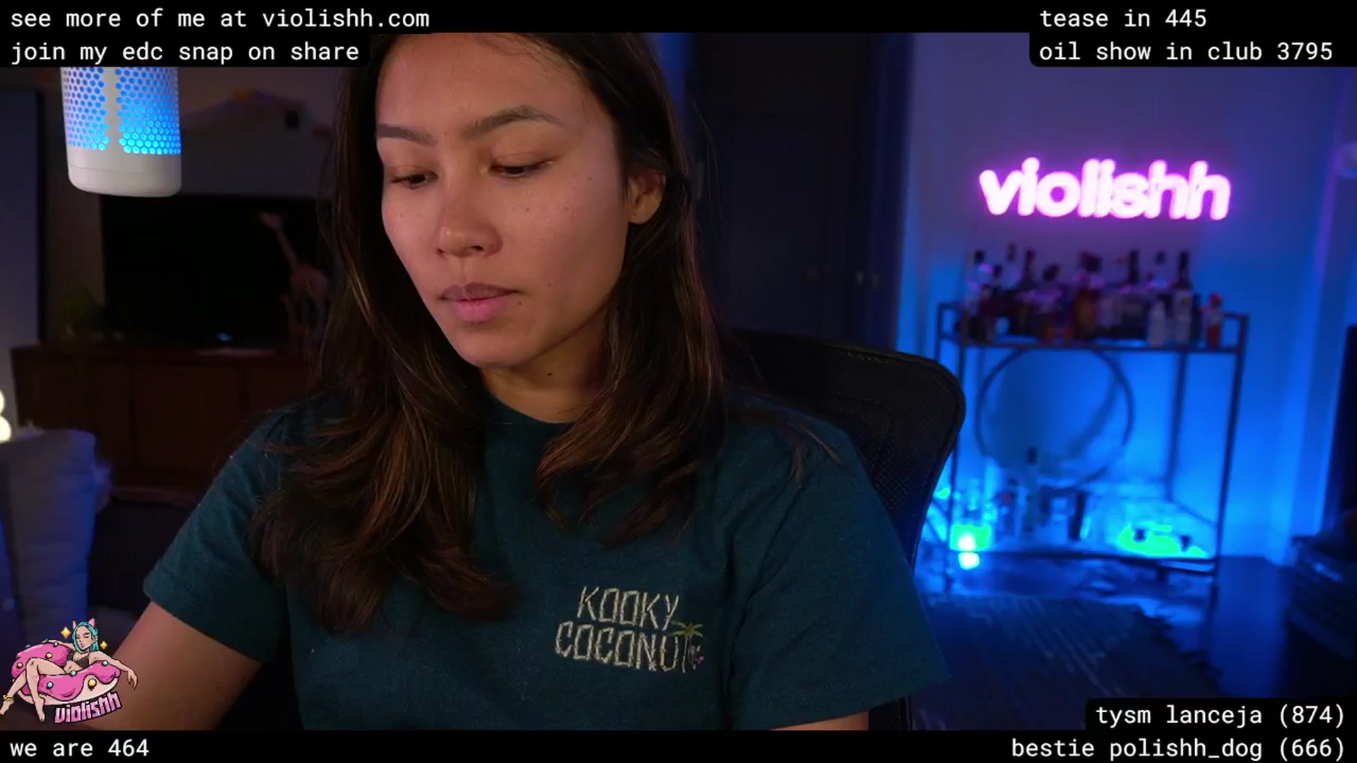 Gallery image thumbnail from violishh's myfreecams stream on, 04/19/2026, 04:48 image 1 of 20
