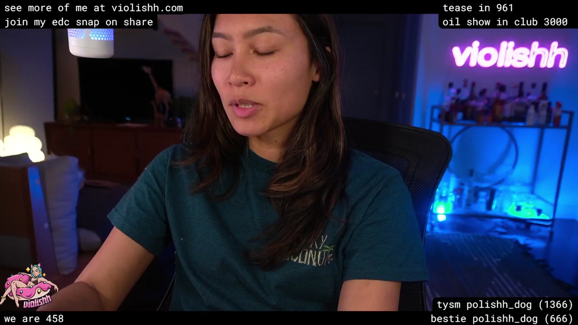 Gallery image thumbnail from violishh's myfreecams stream on, 04/19/2026, 04:48 image 6 of 20