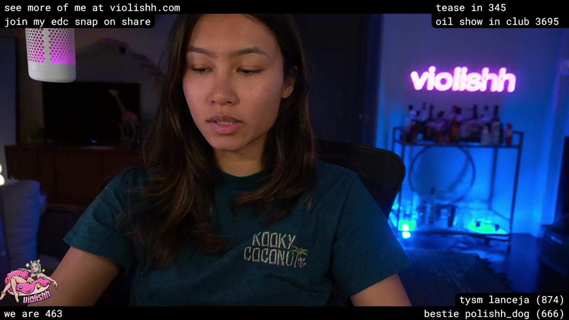Gallery image thumbnail from violishh's myfreecams stream on, 04/19/2026, 04:48 image 2 of 20