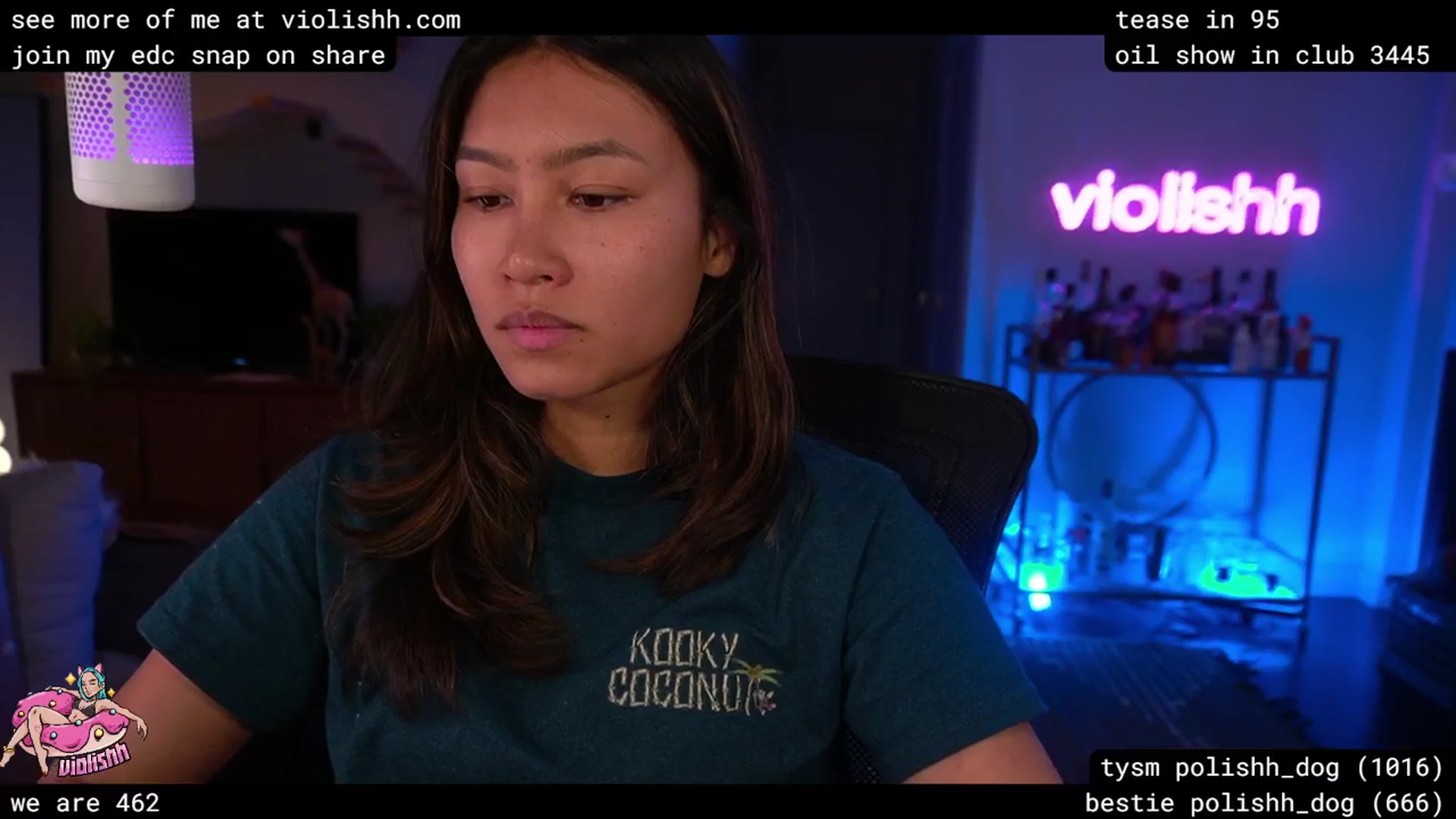 Gallery image thumbnail from violishh's myfreecams stream on, 04/19/2026, 04:48 image 4 of 20