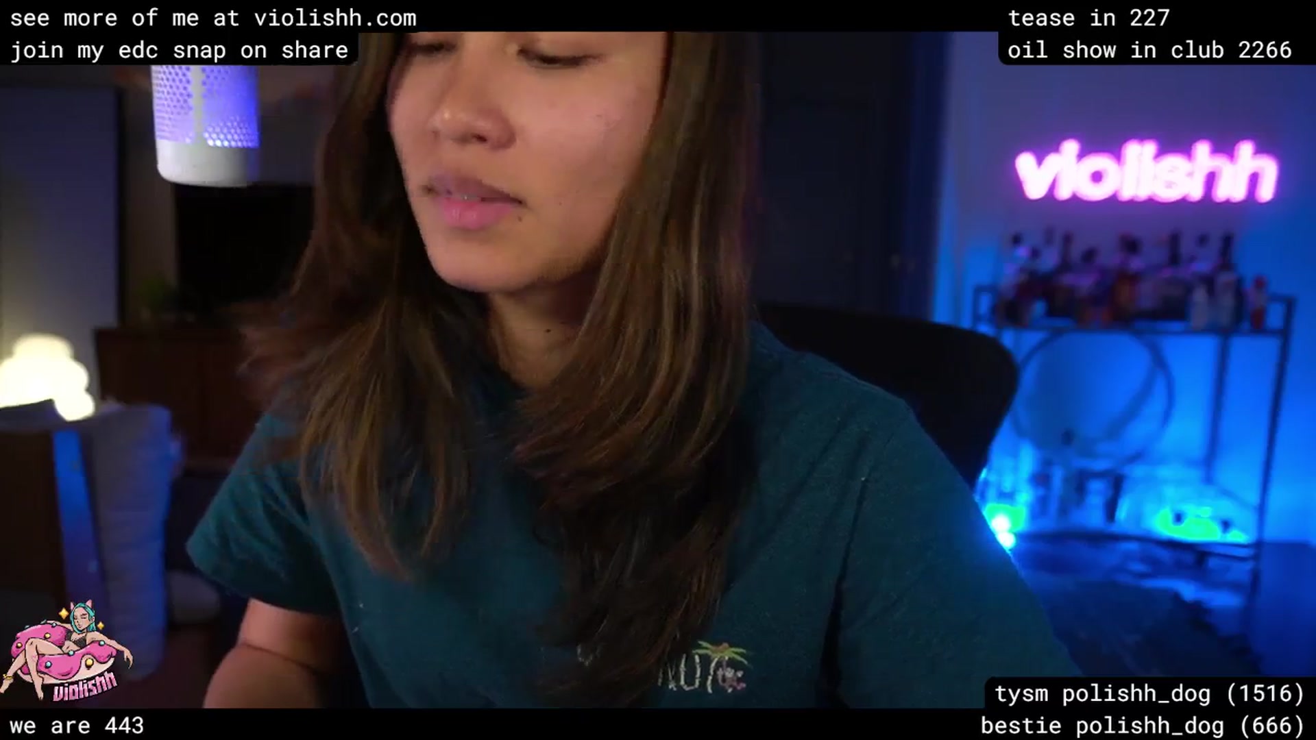 Gallery image thumbnail from violishh's myfreecams stream on, 04/19/2026, 04:48 image 14 of 20