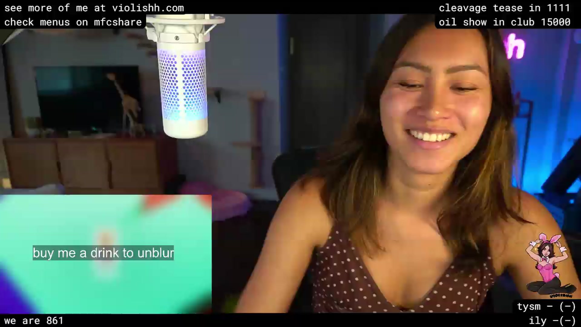 Gallery image thumbnail from violishh's myfreecams stream on, 06/15/2026, 01:07 image 8 of 20