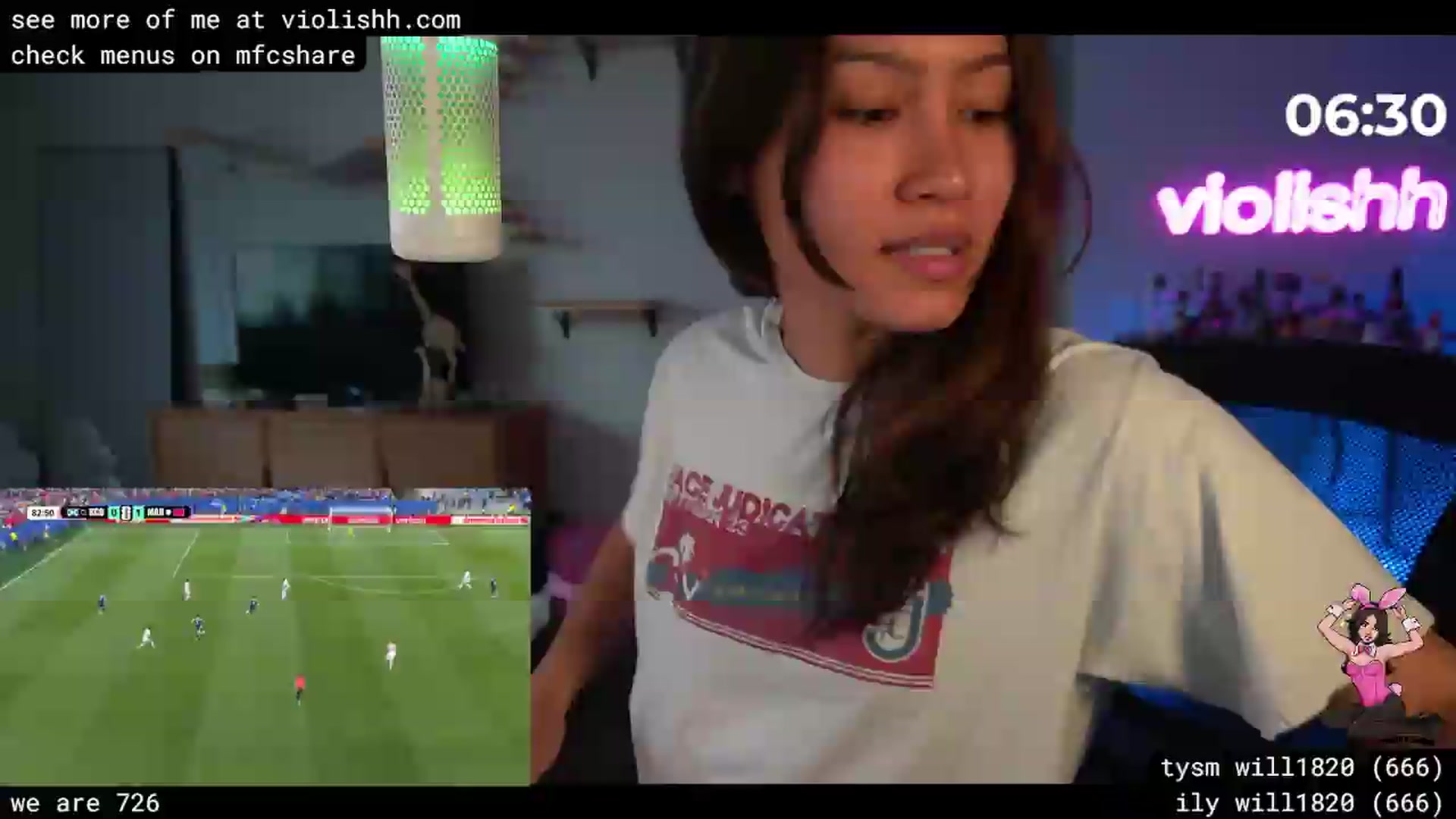Gallery image thumbnail from violishh's myfreecams stream on, 06/20/2026, 24:01 image 13 of 20
