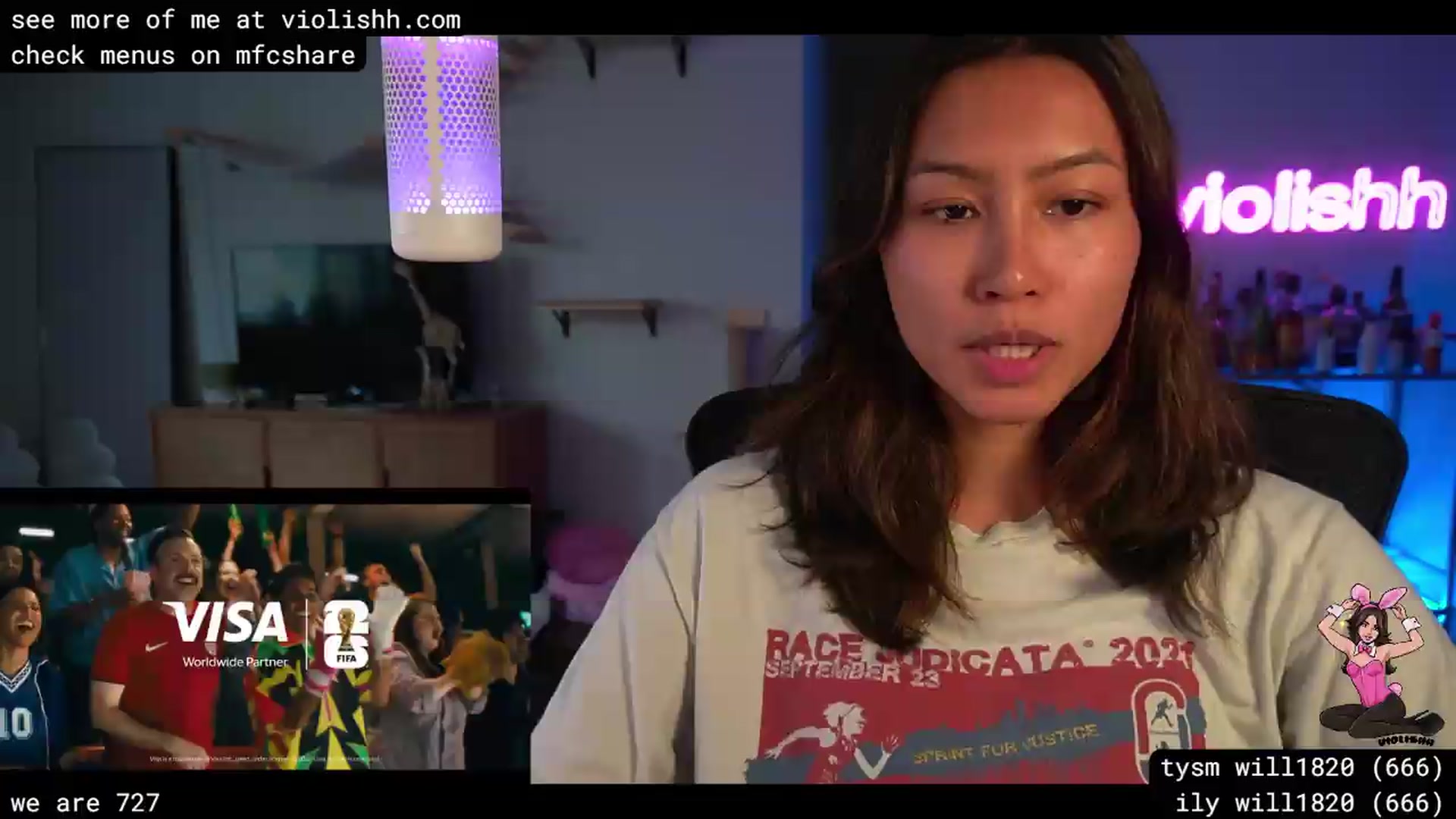 Gallery image thumbnail from violishh's myfreecams stream on, 06/20/2026, 01:11 image 6 of 20