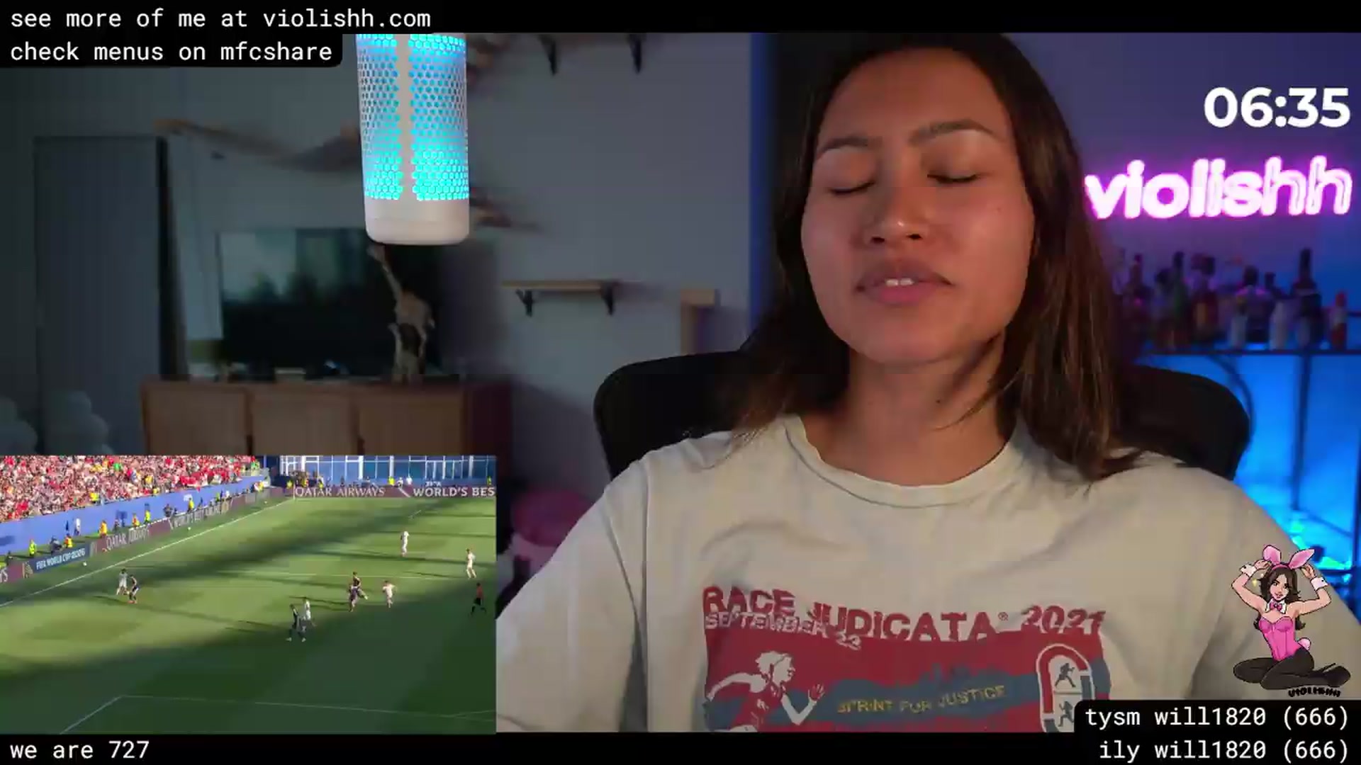 Gallery image thumbnail from violishh's myfreecams stream on, 06/20/2026, 01:11 image 1 of 20