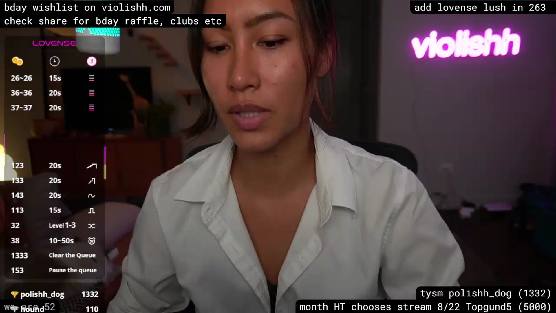 Gallery image thumbnail from violishh's myfreecams stream on, 08/11/2026, 01:59 image 7 of 20