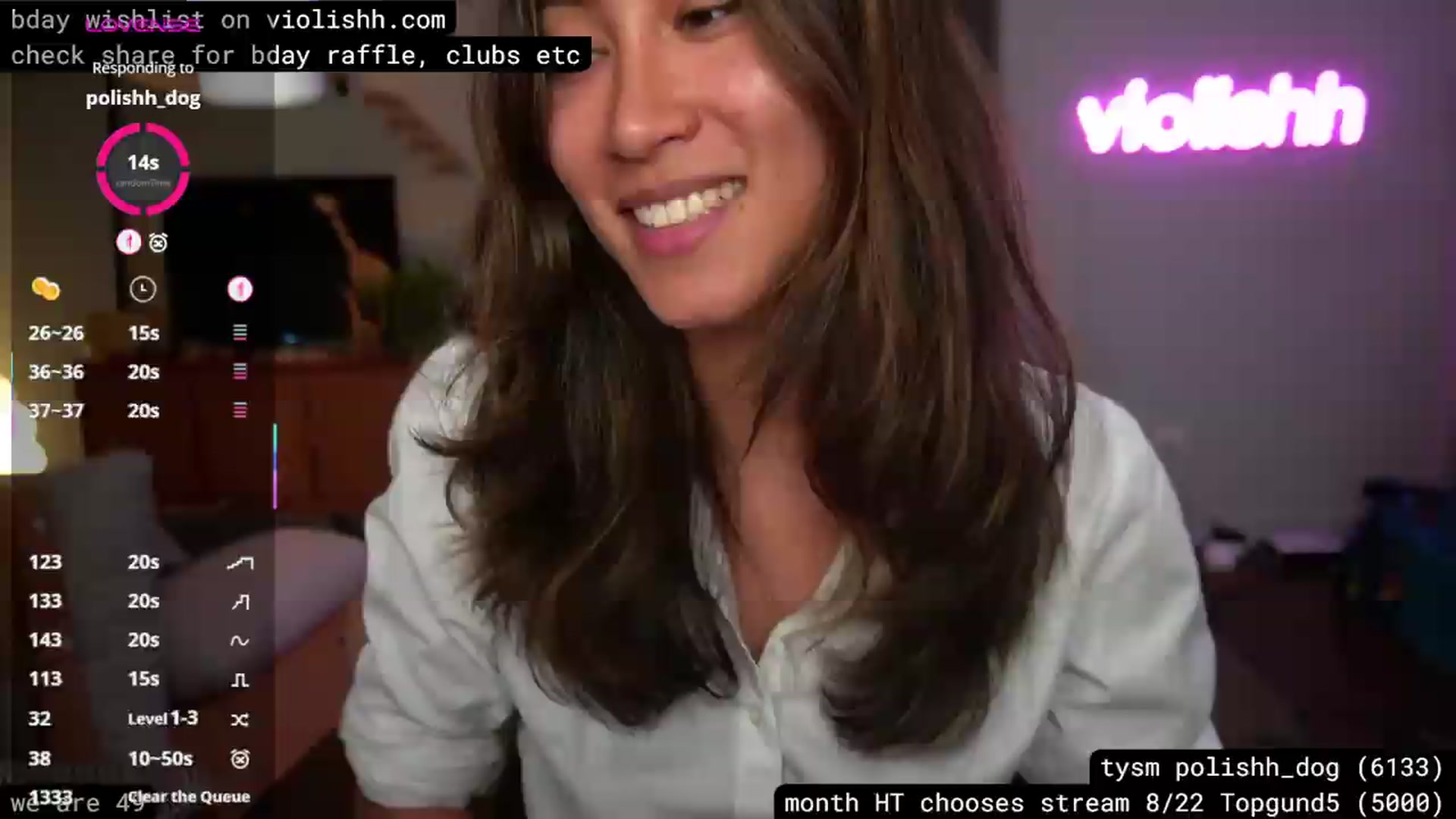 Gallery image thumbnail from violishh's myfreecams stream on, 08/11/2026, 02:54 image 1 of 20