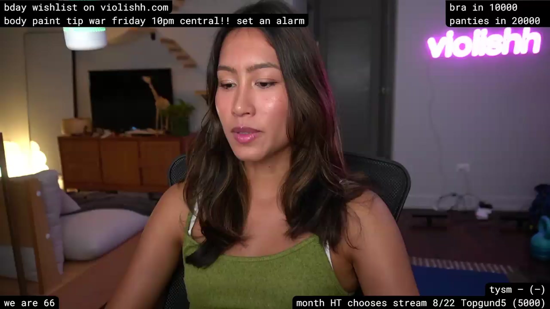 Gallery image thumbnail from violishh's myfreecams stream on, 08/13/2026, 04:12 image 20 of 20