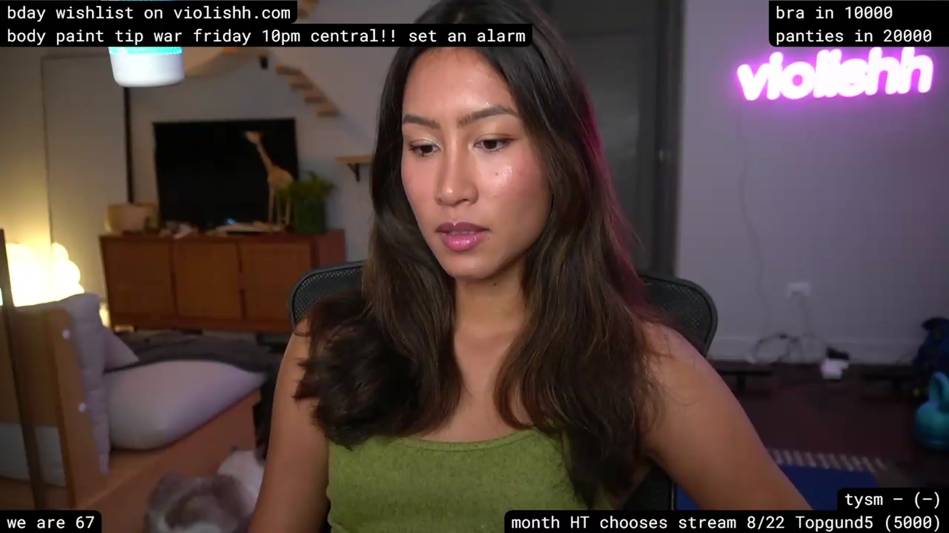 Gallery image thumbnail from violishh's myfreecams stream on, 08/13/2026, 04:28 image 7 of 20