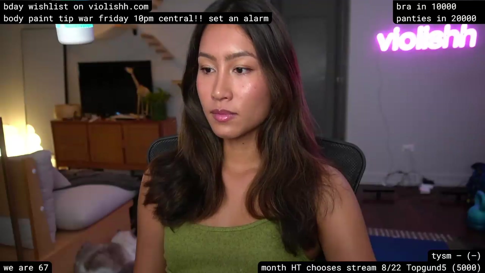 Gallery image thumbnail from violishh's myfreecams stream on, 08/13/2026, 04:28 image 6 of 20