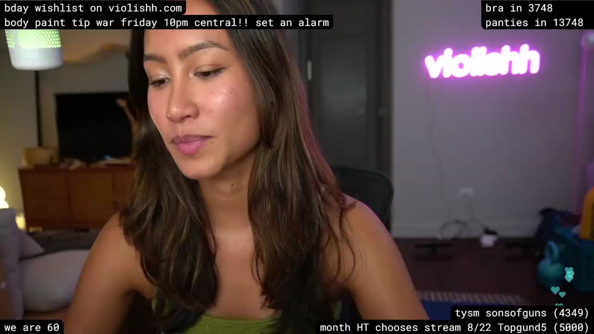 Gallery image thumbnail from violishh's myfreecams stream on, 08/13/2026, 09:04 image 15 of 20