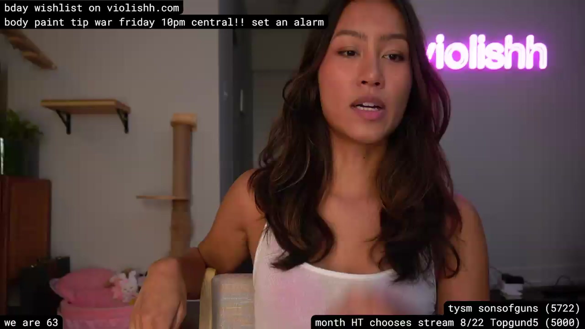 Gallery image thumbnail from violishh's myfreecams stream on, 08/14/2026, 01:55 image 1 of 20