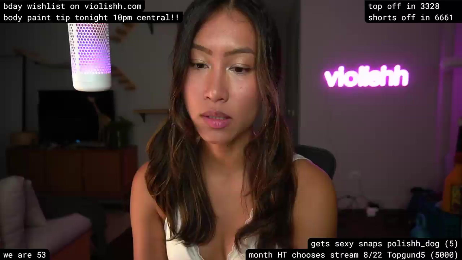 Gallery image thumbnail from violishh's myfreecams stream on, 08/15/2026, 03:28 image 4 of 20