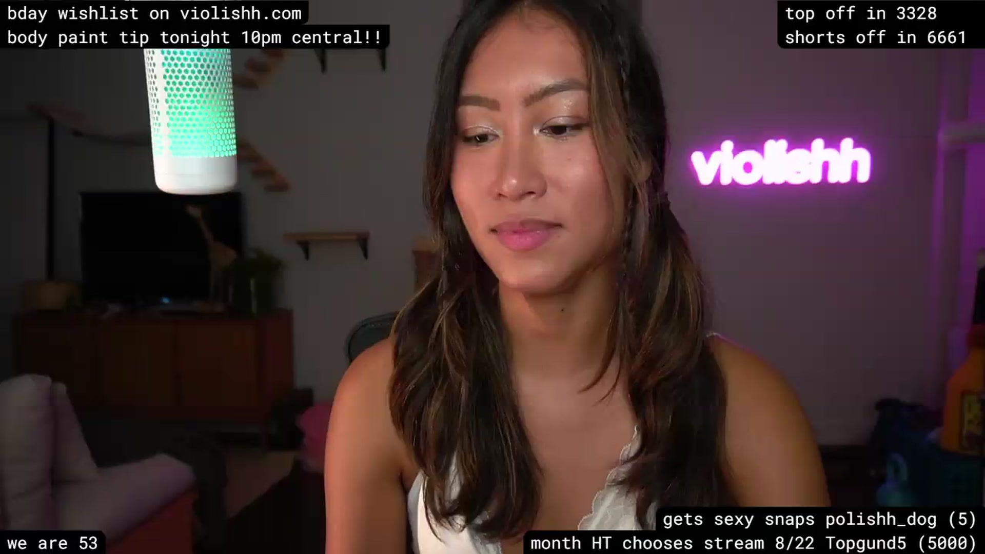 Gallery image thumbnail from violishh's myfreecams stream on, 08/15/2026, 03:28 image 8 of 20