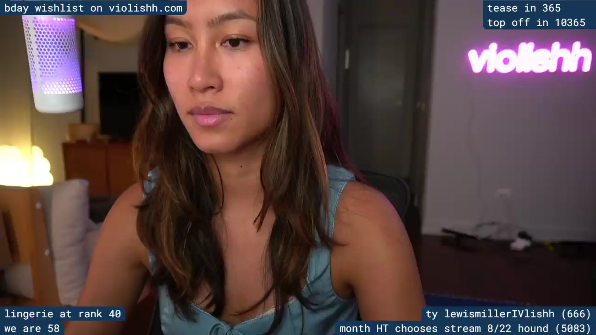Gallery image thumbnail from violishh's myfreecams stream on, 08/20/2026, 05:49 image 6 of 20
