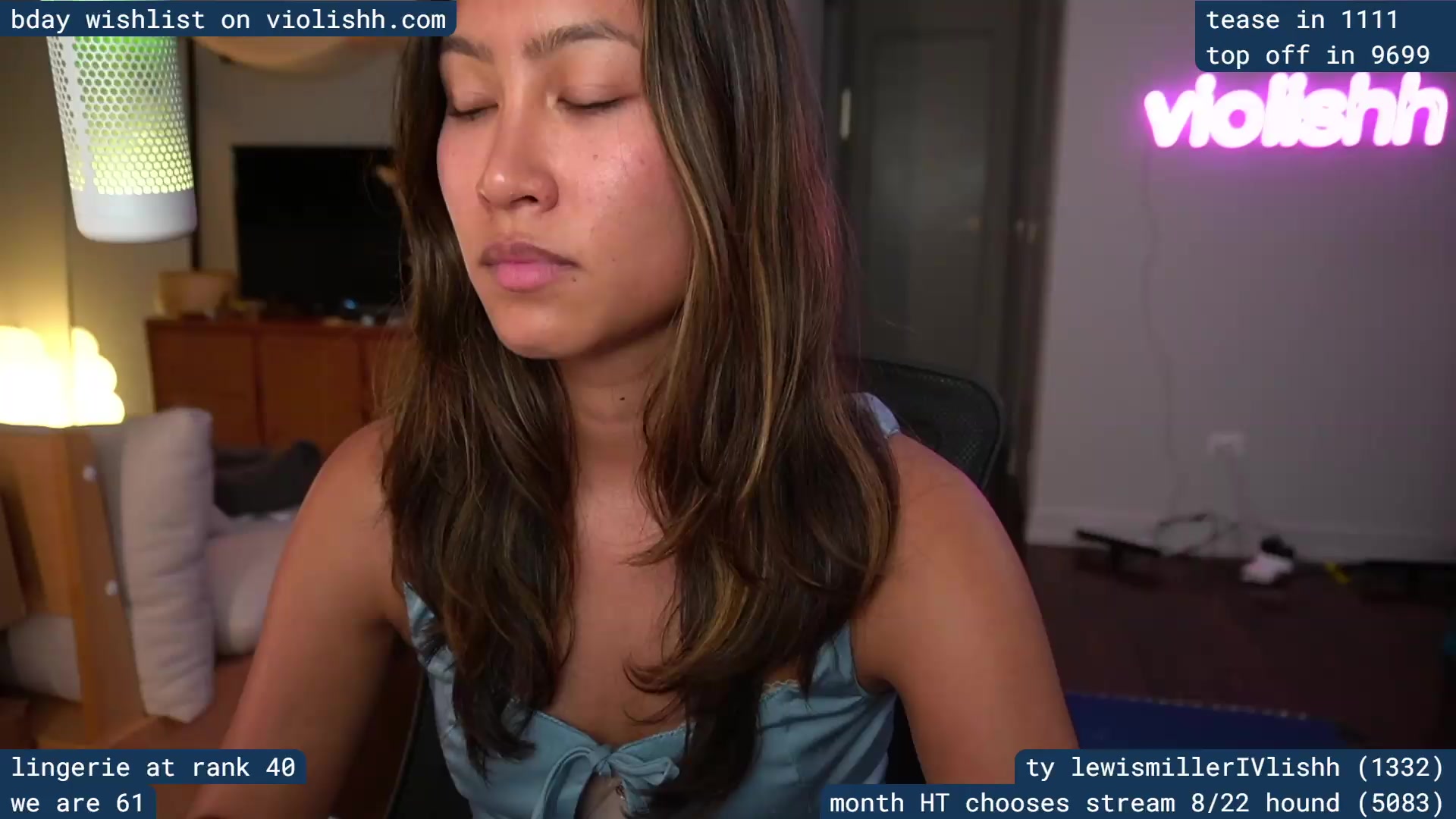 Gallery image thumbnail from violishh's myfreecams stream on, 08/20/2026, 05:49 image 20 of 20