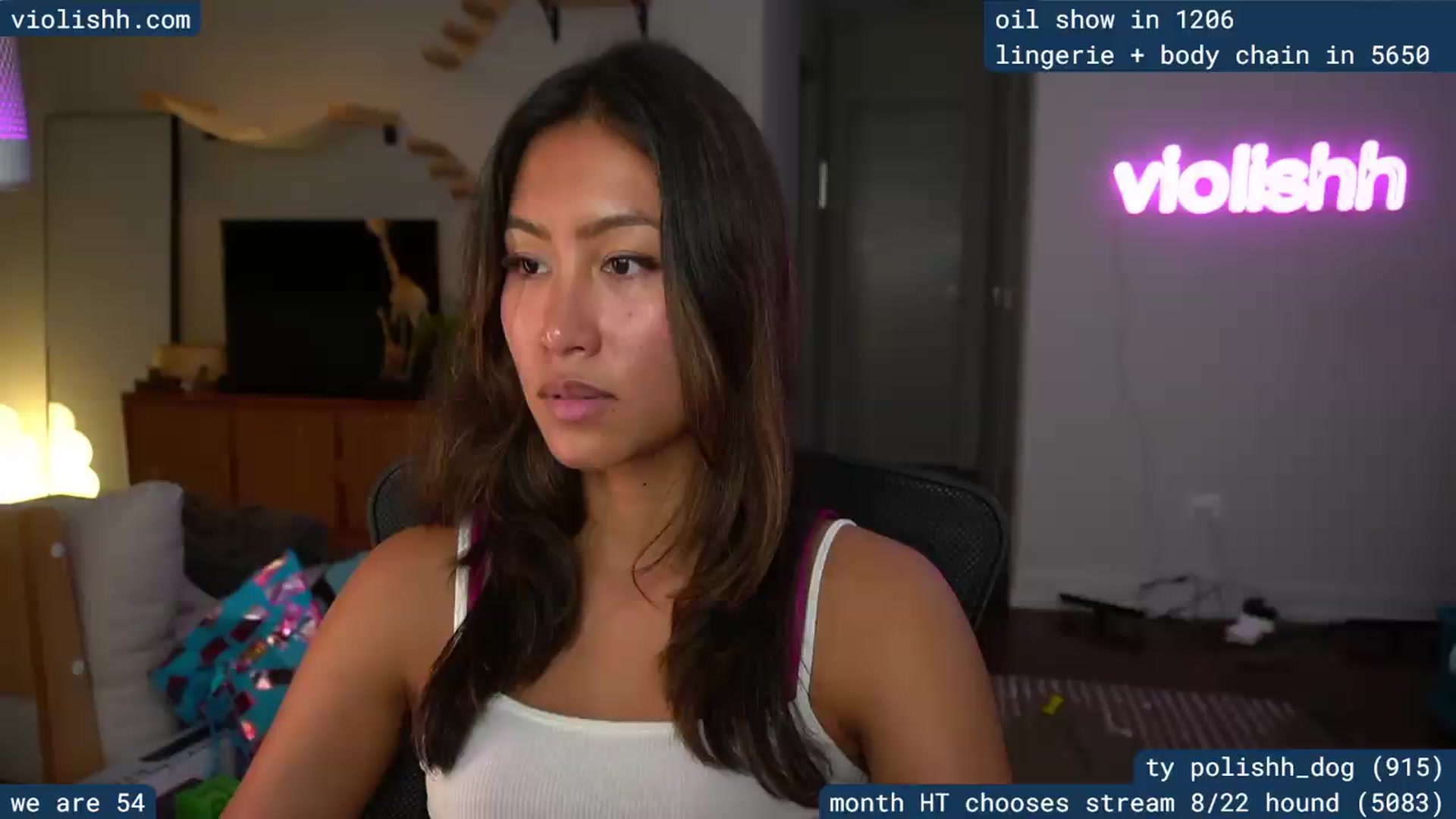 Gallery image thumbnail from violishh's myfreecams stream on, 08/22/2026, 04:37 image 10 of 20
