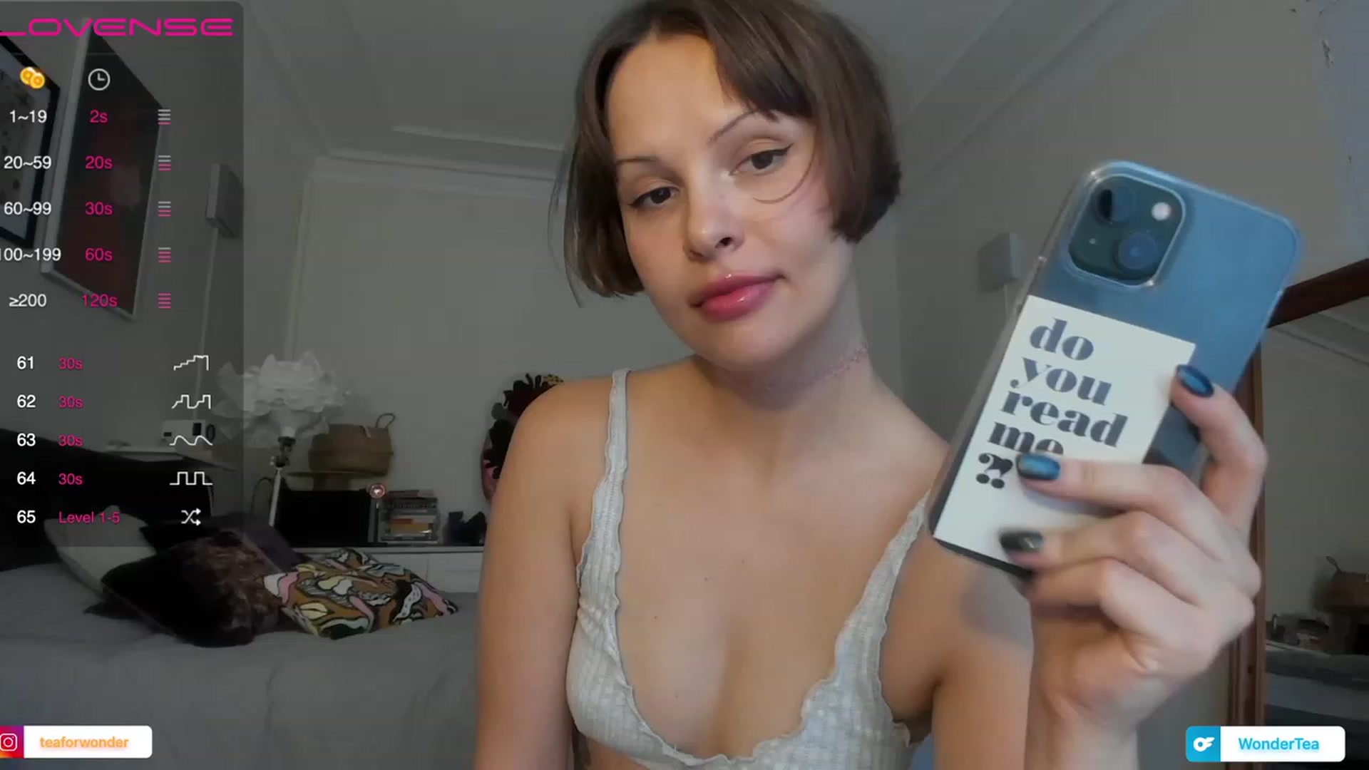 Gallery image thumbnail from wondertea's myfreecams stream on, 07/08/2023, 18:59 image 10 of 20