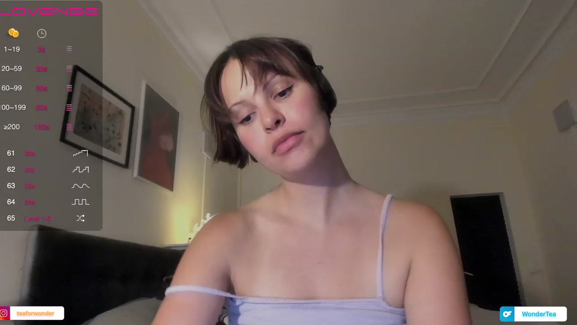 Gallery image thumbnail from wondertea's myfreecams stream on, 07/22/2023, 20:07 image 16 of 20
