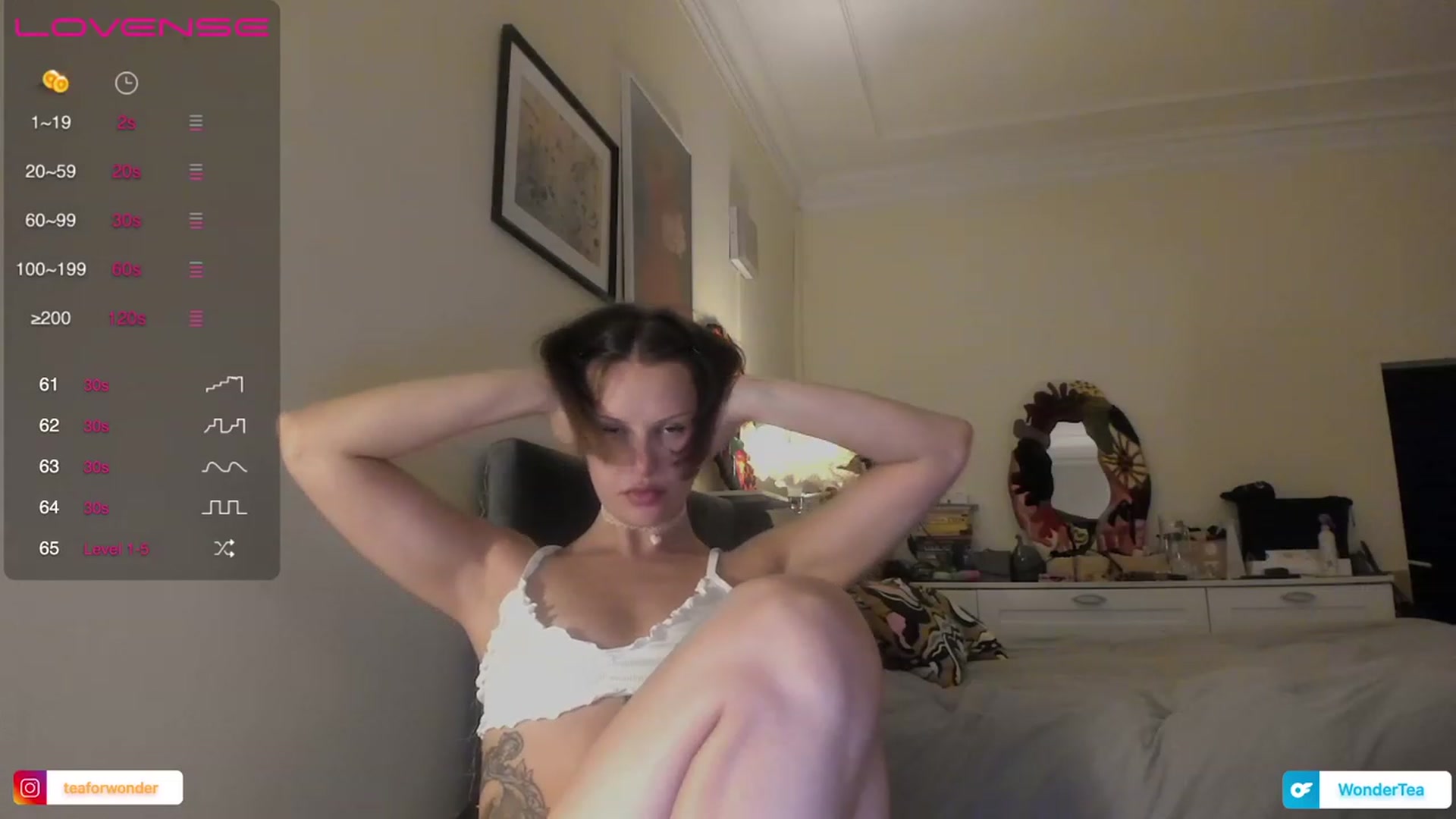 Gallery image thumbnail from wondertea's myfreecams stream on, 09/06/2023, 19:59 image 14 of 20