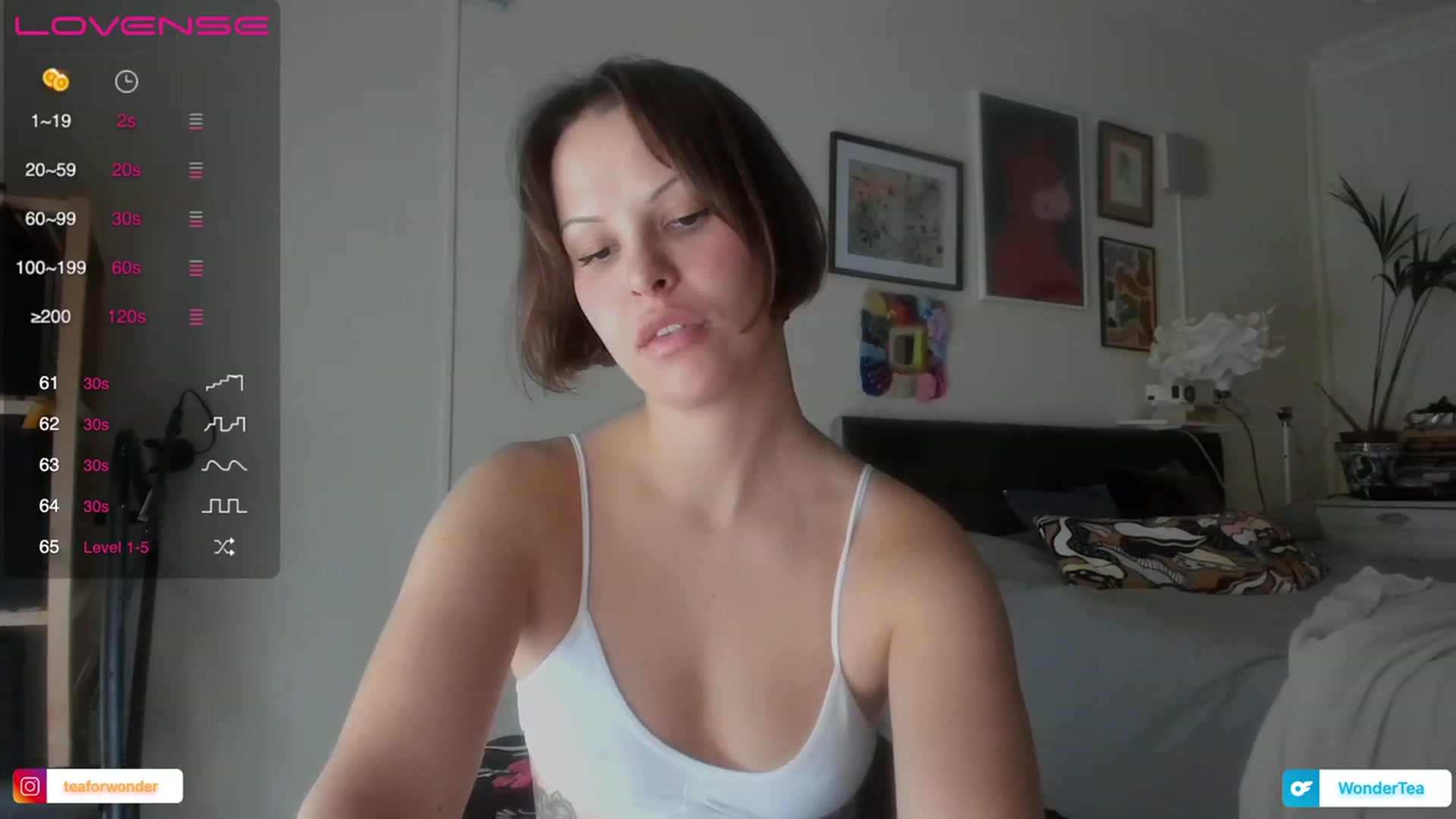 Gallery image thumbnail from wondertea's myfreecams stream on, 12/01/2023, 13:30 image 19 of 20