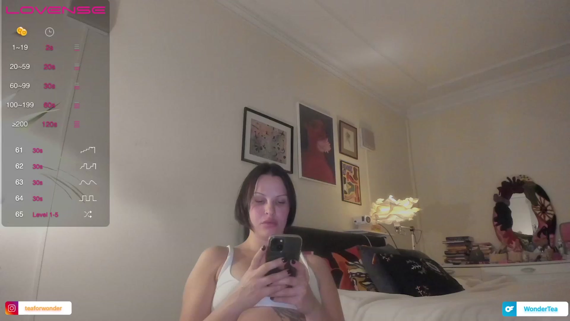 Gallery image thumbnail from wondertea's myfreecams stream on, 12/19/2023, 20:30 image 2 of 20