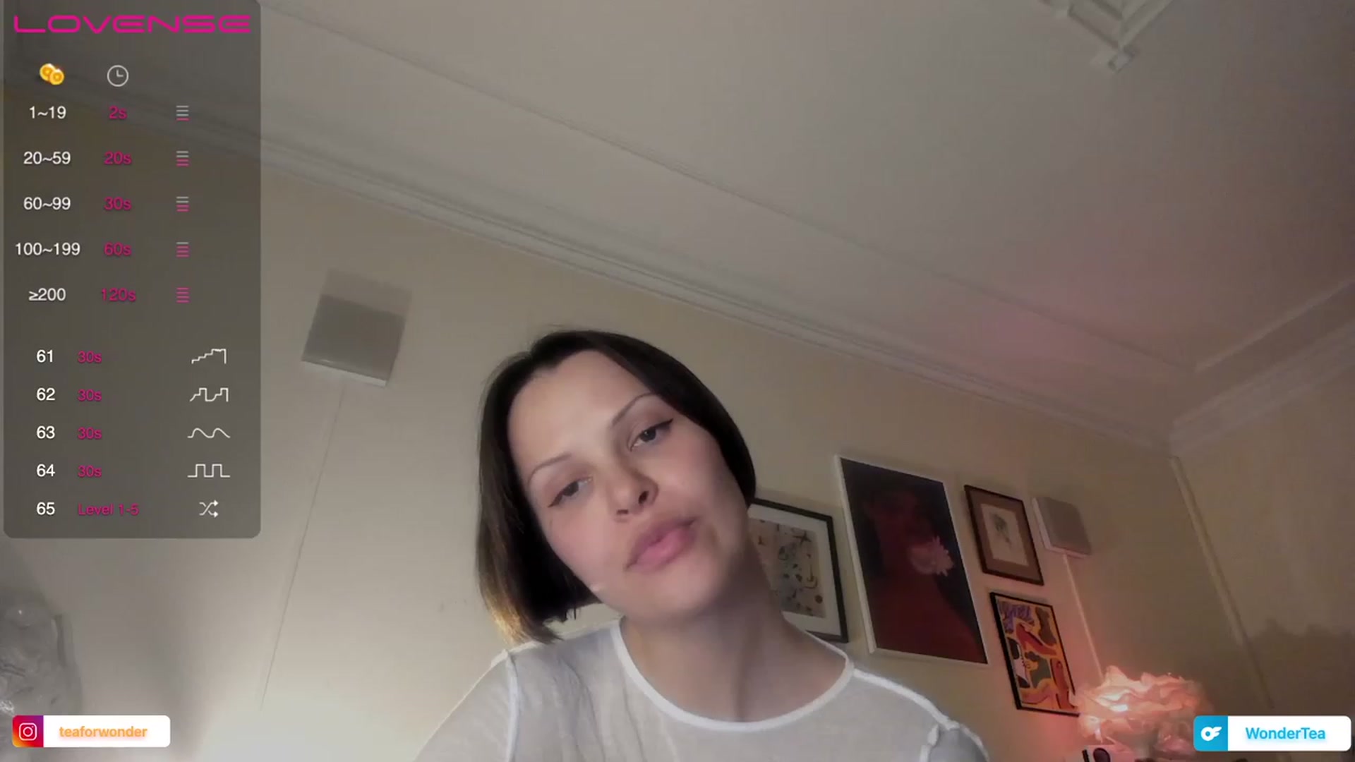 Gallery image thumbnail from wondertea's myfreecams stream on, 12/31/2023, 17:31 image 19 of 20